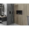 Mexen X-Wall-R nisplank met flens en plank 60 x 30 cm, zwart - 1970603010S