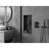 Mexen X-Wall-R Nischenregal mit Rahmen und Regal 60 x 30 cm, schwarz - 1970603010S