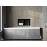 Mexen X-Wall-R nisplank met flens en plank 60 x 30 cm, zwart - 1970603010S