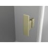 Mexen Mist-H Duo right-hand hinged shower cabin 75 x 100 cm, transparent, brushed gold - 8A5-075L-100P-55-00