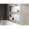 Mexen X-Wall-R półka wnękowa z kołnierzem 75 x 30 cm, inox - 1910753010