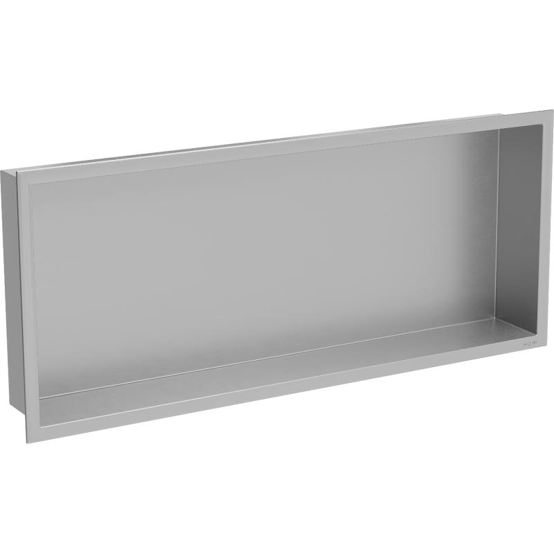Mexen X-Wall-R Einbauwandregal mit Flansch 75 x 30 cm, Inox - 1910753010