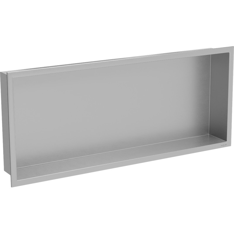 Mexen X-Wall-R nisplank met kraag 75 x 30 cm, inox - 1910753010