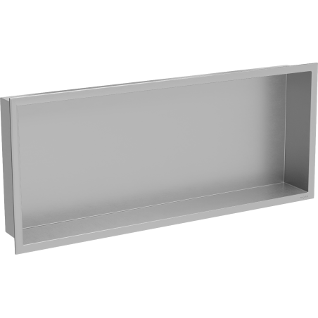 Mexen X-Wall-R Einbauwandregal mit Flansch 75 x 30 cm, Inox - 1910753010