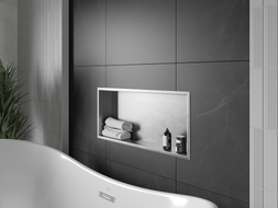 Mexen X-Wall-R niche shelf with flange 75 x 30 cm, inox - 1910753010
