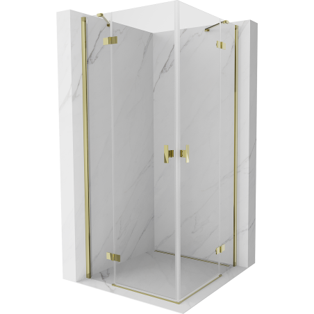 Mexen Mist-H Duo pinnaseinaga dušikabiin 115 x 115 cm, läbipaistev, kuldne - 8A5-115L-115P-50-00