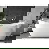 Mexen X-Wall-R wandplank met flens 75 x 30 cm, inox - 1910753010
