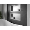 Mexen X-Wall-R Nischenablage mit Flansch 75 x 30 cm, Inox - 1910753010