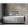Mexen X-Wall-R nis vak plank met kraag 75 x 30 cm, inox - 1910753010