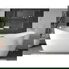Mexen X-Wall-R wandplank met flens 75 x 30 cm, inox - 1910753010