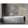 Mexen X-Wall-R Nischenablage mit Flansch 75 x 30 cm, Inox - 1910753010