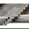 Mexen X-Wall-R wandplank met flens 75 x 30 cm, inox - 1910753010