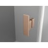 Mexen Mist H Duo cabine de douche pliante 85 x 70 cm, transparent, cuivre brossé - 8A5-085L-070P-65-00