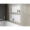 Mexen X-Wall-R estante empotrado con reborde 75 x 30 cm, blanco - 1920753010