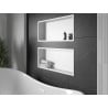 Mexen X-Wall-R inbouwnis plank met flens 75 x 30 cm, wit - 1920753010