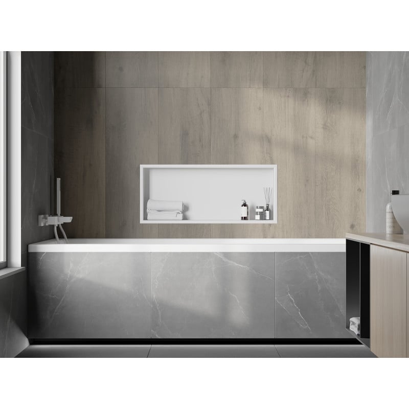 Mexen X-Wall-R prateleira embutida com flange 75 x 30 cm, branca - 1920753010