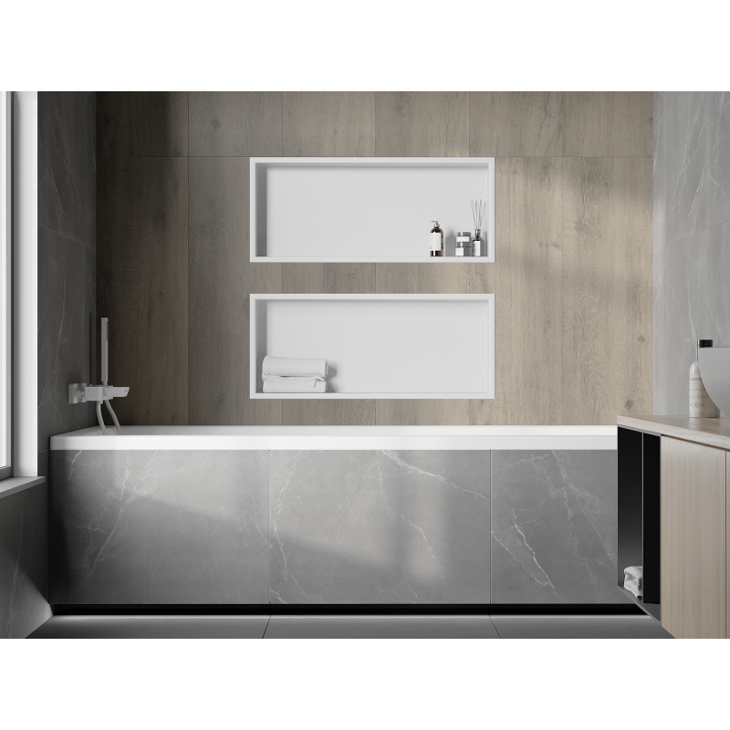 Mexen X-Wall-R estante empotrado con reborde 75 x 30 cm, blanco - 1920753010