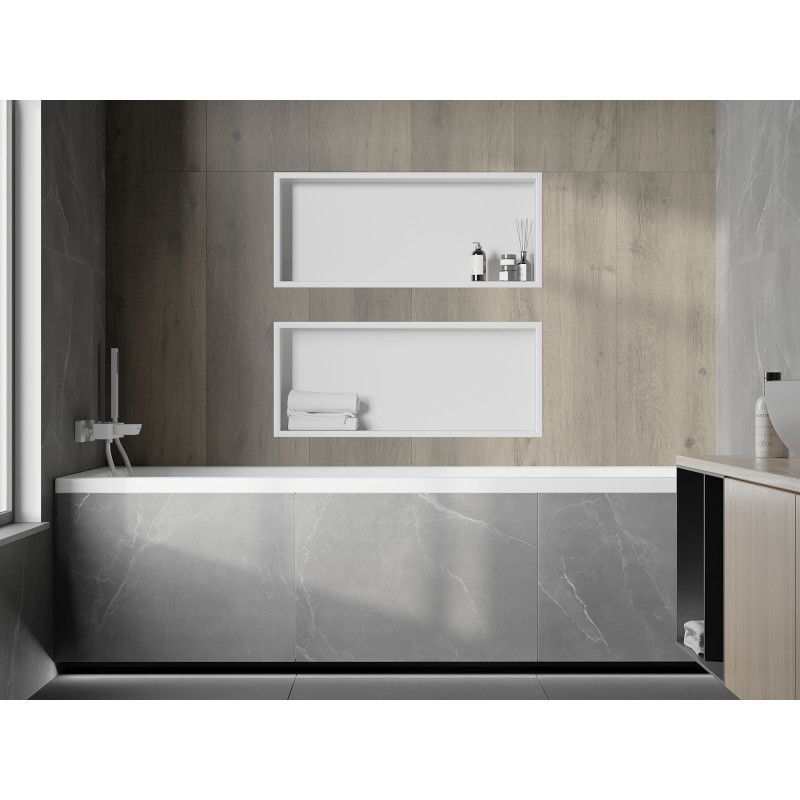 Mexen X-Wall-R nisplank met kraag 75 x 30 cm, wit - 1920753010