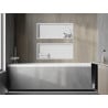 Mexen X-Wall-R inbouwnis plank met flens 75 x 30 cm, wit - 1920753010