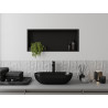 Mexen X-Wall-R étagère encastrée avec collerette 75 x 30 cm, noir - 1970753010