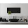 Mexen X-Wall-R Nischenregal mit Flansch 75 x 30 cm, schwarz - 1970753010