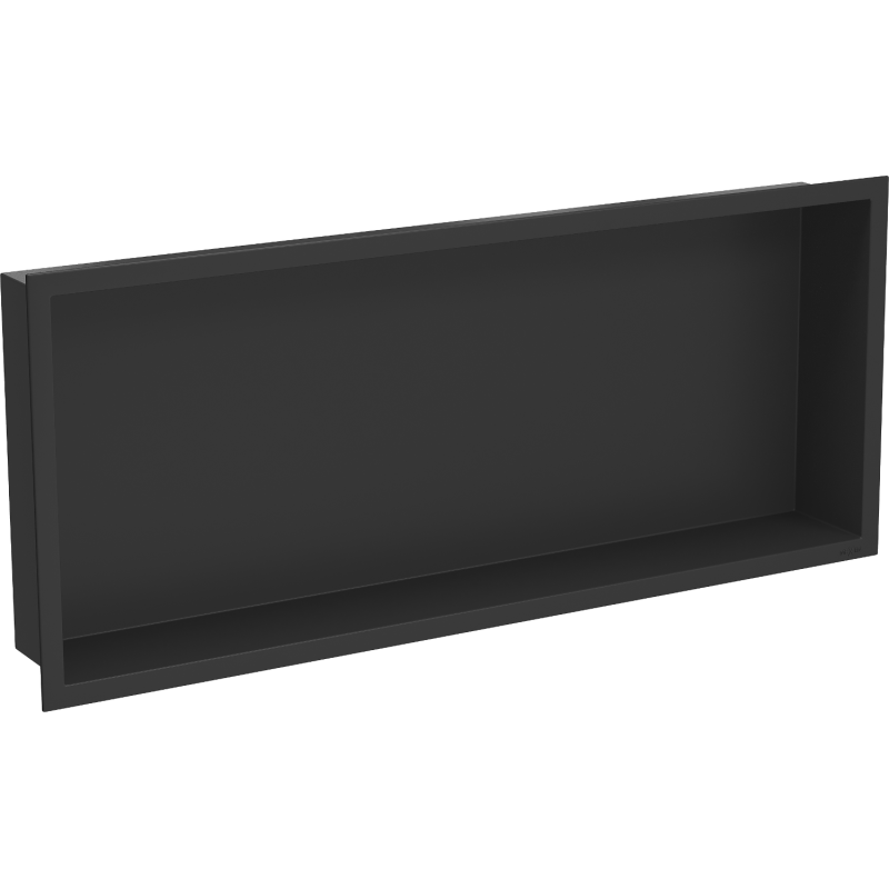 Mexen X-Wall-R Nischenregal mit Flansch 75 x 30 cm, schwarz - 1970753010