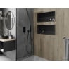 Mexen X-Wall-R nis rek met flens 75 x 30 cm, zwart - 1970753010