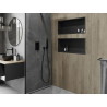 Mexen X-Wall-R Nischenregal mit Abdeckung 75 x 30 cm, schwarz - 1970753010
