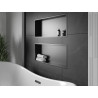 Mexen X-Wall-R étagère encastrée avec collerette 75 x 30 cm, noire - 1970753010