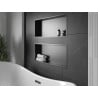 Mexen X-Wall-R nis rek met flens 75 x 30 cm, zwart - 1970753010