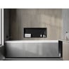 Mexen X-Wall-R Nischenregal mit Flansch 75 x 30 cm, schwarz - 1970753010