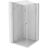 Mexen Mist-H L Duo cabina doccia a battente 85 x 85 cm, trasparente, cromo - 8A5L-085L-085P-01-00