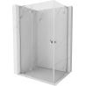 Mexen Mist-H L Duo left hinged shower enclosure 95 x 85 cm, transparent, chrome - 8A5L-095L-085P-01-00