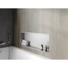 Mexen X-Wall-R Einbauregal mit Rahmen 90 x 30 cm, Inox - 1910903010
