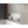 Mexen X-Wall-R Nischenregal mit Flansch 90 x 30 cm, Inox - 1910903010