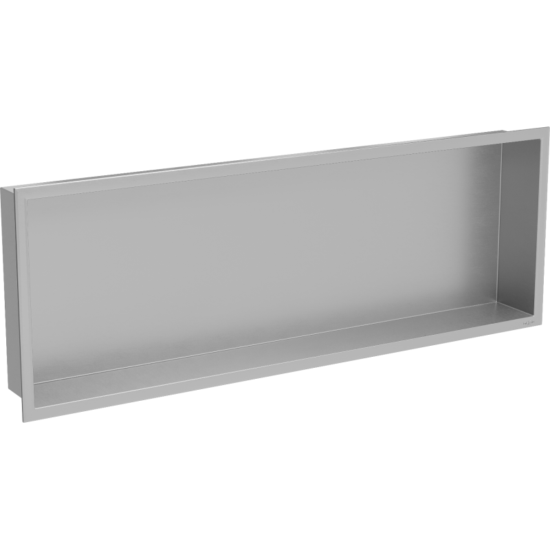 Mexen X-Wall-R syvennyshylly kauluksella 90 x 30 cm, inox - 1910903010