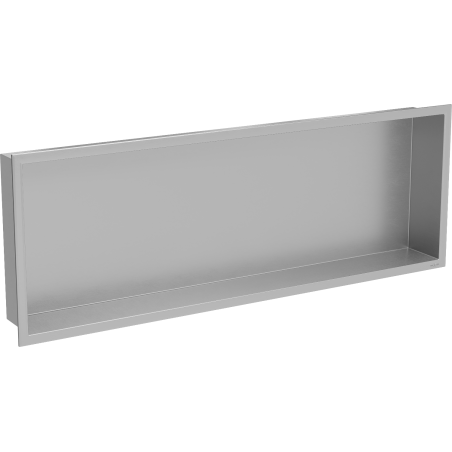 Mexen X-Wall-R Einbauregal mit Rahmen 90 x 30 cm, Inox - 1910903010
