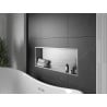 Mexen X-Wall-R Einbauregal mit Rahmen 90 x 30 cm, Inox - 1910903010