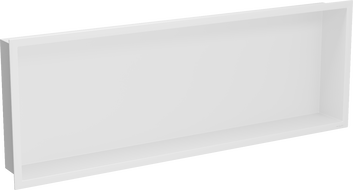 Mexen X-Wall-R inbyggd hylla med fläns 90 x 30 cm, vit - 1920903010