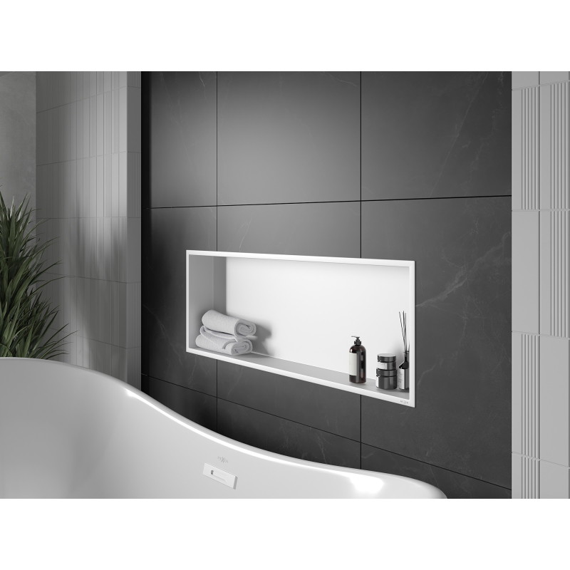 Mexen X-Wall-R niššriiul äärisega 90 x 30 cm, valge - 1920903010