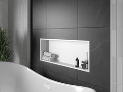 Mexen X-Wall-R półka wnękowa z kołnierzem 90 x 30 cm, biała - 1920903010