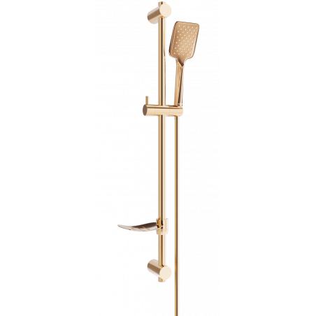 Mexen DF62 sliding shower set, rose gold - 785624582-60