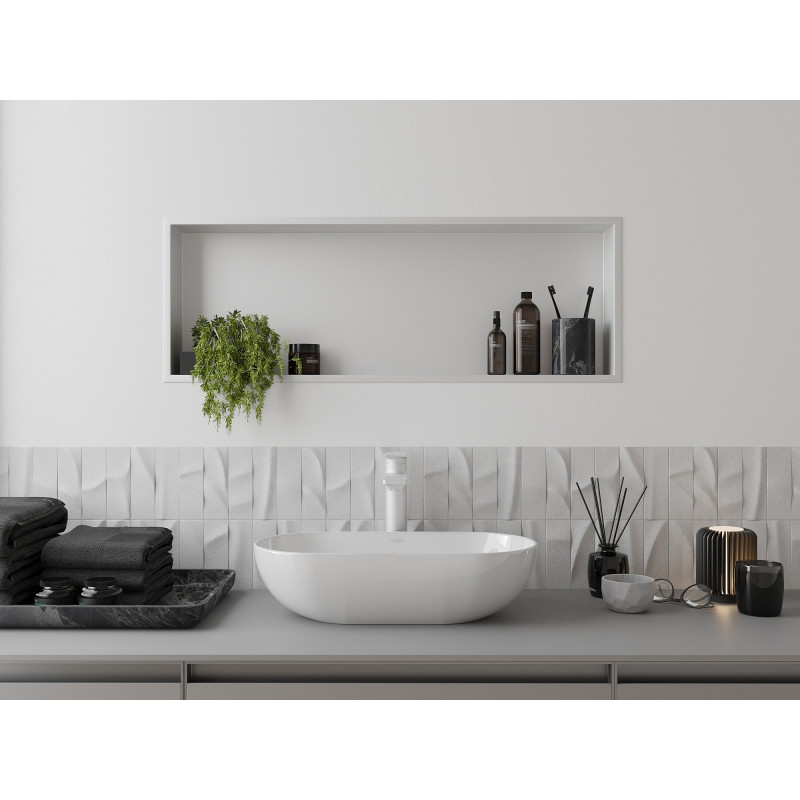 Mexen X-Wall-R niššriiul äärisega 90 x 30 cm, valge - 1920903010