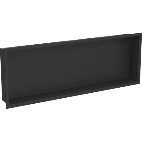 Mexen X-Wall-R Nischenregal mit Flansch 90 x 30 cm, schwarz - 1970903010