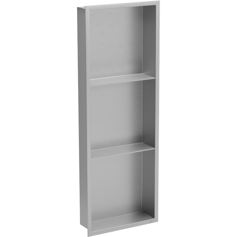 Mexen X-Wall-R nis vak met flens en plank 90 x 30 cm, inox - 1910903010S