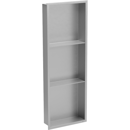 Mexen X-Wall-R étagère encastrée avec collerette et étagère 90 x 30 cm, inox - 1910903010S