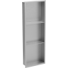 Mexen X-Wall-R Nischenregal mit Flansch und Regal 90 x 30 cm, Inox - 1910903010S