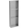 Mexen X-Wall-R nisplenken met flens en plank 90 x 30 cm, inox - 1910903010S