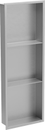 Mexen X-Wall-R sisseehitatud riiul äärise ja riiuliga 90 x 30 cm, inox - 1910903010S