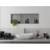 Mexen X-Wall-R niche plank met kraag en plank 90 x 30 cm, inox - 1910903010S